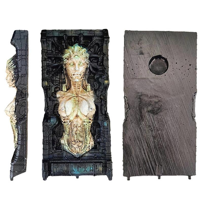 Alien Queen Sculpture Wall Sculpture Statue Halloween Decor Art Crafts Collection Wall Art Decor Wall Ornament For Club Office