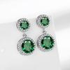 High-end Luxury Princess Round Bag with Tassel for Women Zircon Earrings