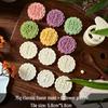 Mid-Autumn Mooncake Press - Flower Ice Skin Mold for Pastry & Mung Bean Cake