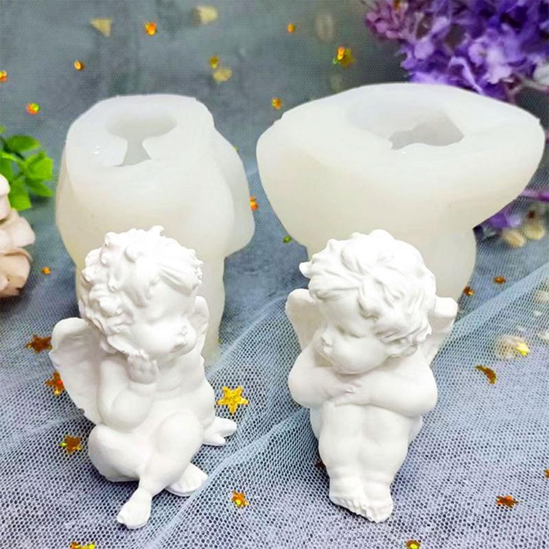 Statue Silicone Mold Candle Mold Non-stick Easy to De-mold for Making Candle Plaster Home Decorations