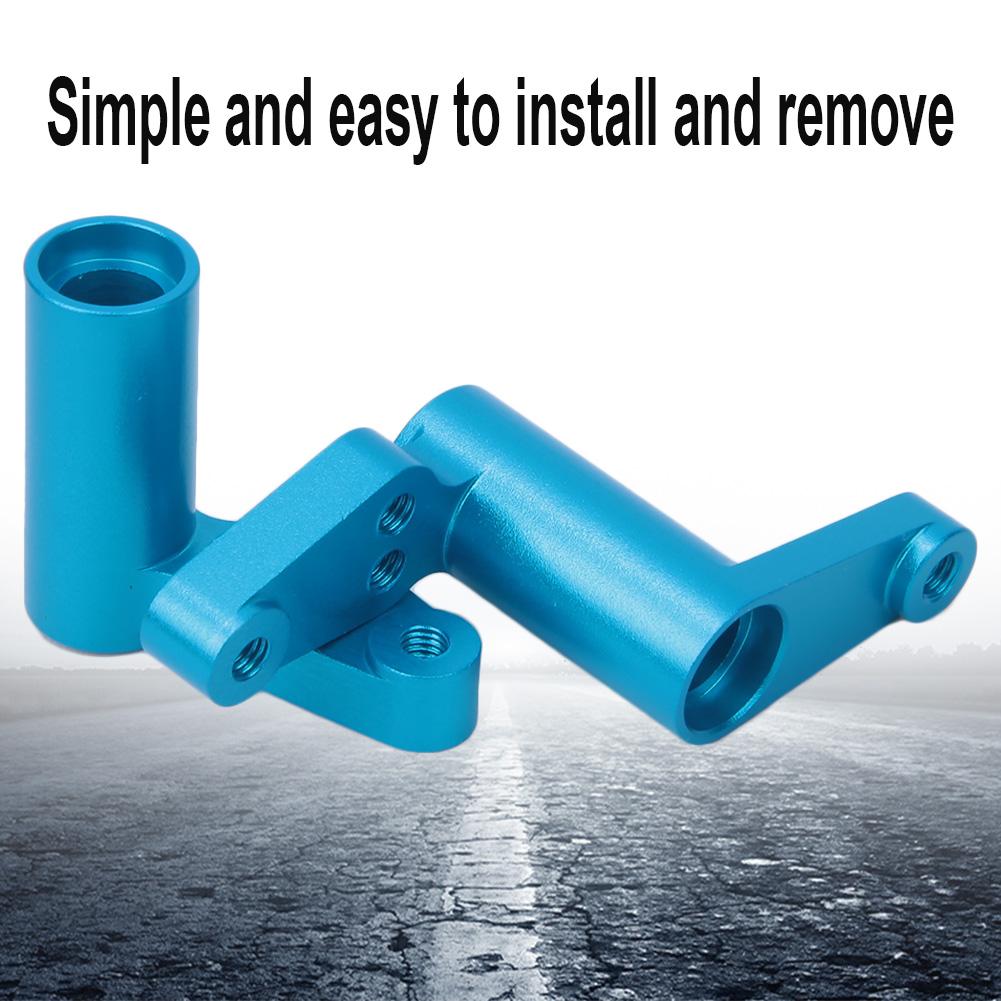 Aluminum Alloy Steering Servo Saver RC Car Upgrade Parts Fit for HPI RS4 Sport 3 RC CarBlue