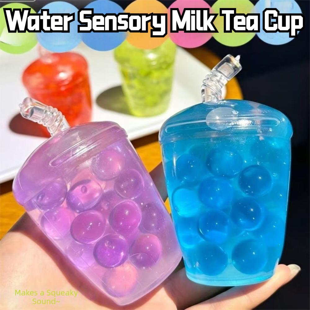 ASMR Sound Squeeze Fidget Toys Hademade Creative Milk Tea Fidgets for Classroom Prizes