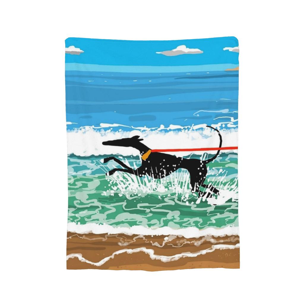 Summer Greyhound Fuzzy Blanket Skipworth Whippet Lurcher Dog Galgo Funny Throw Blankets for Home 200x150cm Quilt,