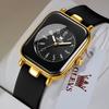 OLEVS Women's Waterproof Quartz Watch, Easy to Read, Popular, Stylish, Silicone Band, Gift for Women, Black [Parallel Import]