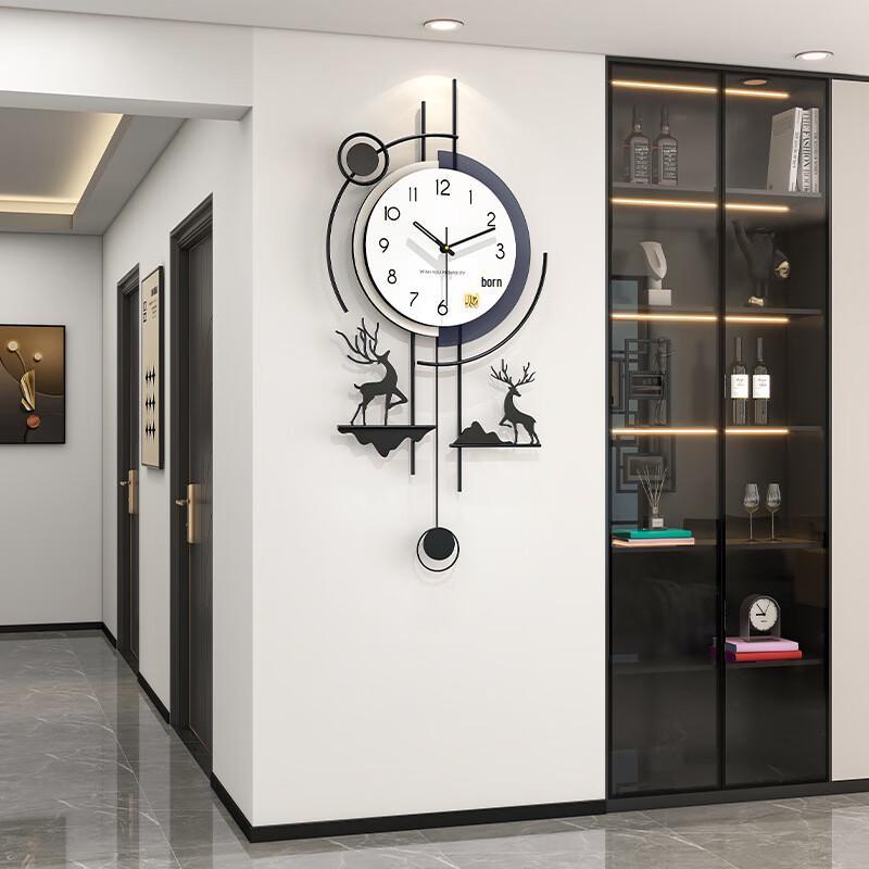 Jiu Jiuda Lucky Deer Decorative Wall Clock