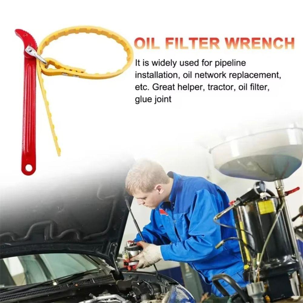 Wear Resistant Oil Filter Wrench Adjustable Belt Wrench Water Purifiers