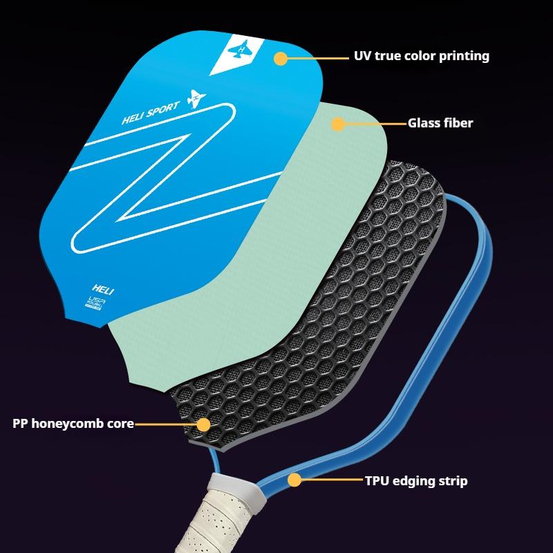 Pickleball Paddles Set Fiberglass Surface Enhanced Power with Pickleball Bag Outdoor Beach Tennis Racket Best Gift for Beginners