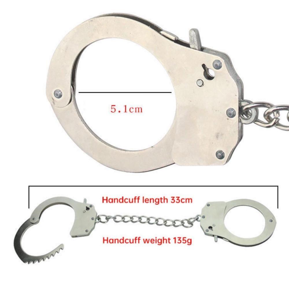 Adult Sex Toy Metal Replacement Binding Toy Handcuffs Stainless Steel Iron Chain Handcuffs Plush Cuffs