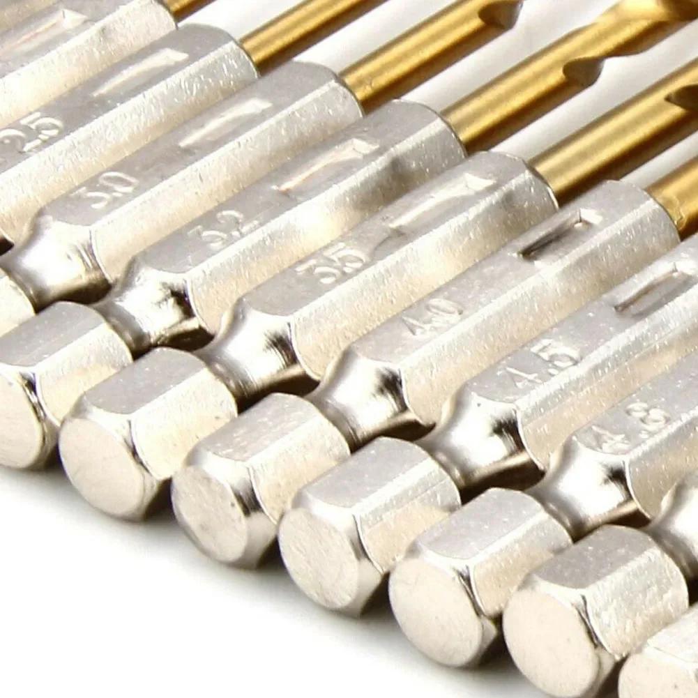 13 PCS Cobalt T Wist Drill Bit Set Of Drills For Metal Hole Punch HSS Titanium Coated Hard Carbide Drilling Woodworking Tool Bit