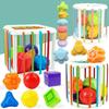 Non-Toxic New Colorful Shape Blocks Sorting Game Baby Montessori Learning Educational Toys For Children Bebe Birth Inny 6 12 Months Gift