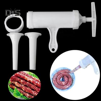 Decorations Home Kitchen Manual Meat Sausage Filler Stuffer Funnel Salami Maker Machine