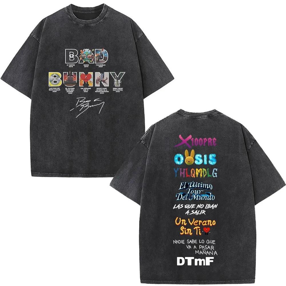 Rapper Bad Bunny Washed Vintage T-Shirt Debi Tirar Mas Fotos Dtmf Wor S