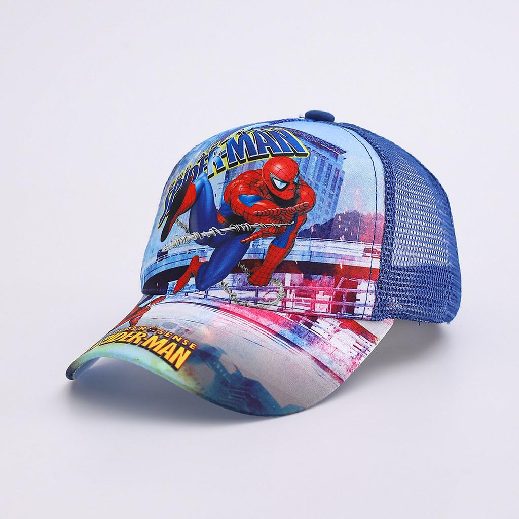Childrens Cartoon Spider Man Baseball Cap With Breathable Polyester For Summer Outdoor Play