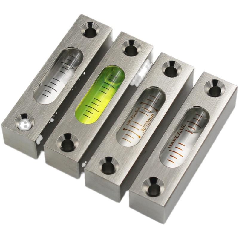 Mini Small Strip Stainless Steel Spirit Level Bubble Horizontal Leveler Multi-precision Length 58mm