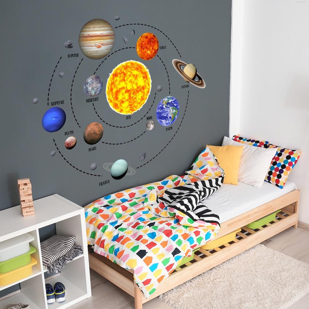 Solar System Decals Planet Wall Decals PVC Material