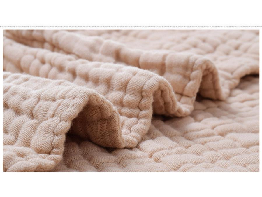 6-Layer Breathable Cotton Gauze Baby Blanket: Absorbent, Swaddling Towel for Infants