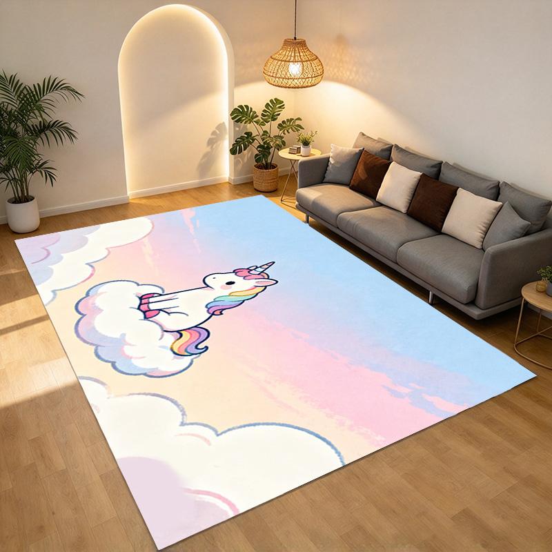 Unicorn Sky Living Room Nonslip Area Rug Soft Carpet For Bedroom Game Playroom Sofa Office Home Decor Doormat Christmas Gift C929687