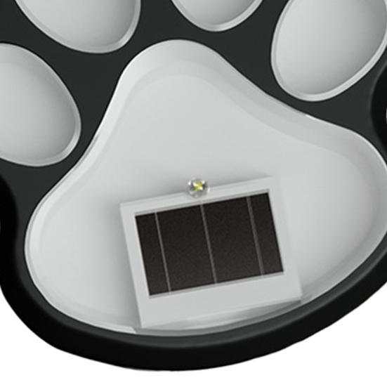 Solar Dog Paw Print Lawn Light, LED Garden Stake Light, Waterproof Outdoor Decorative Footpath Light for Yard Patio, Walkway Landscape Lighting