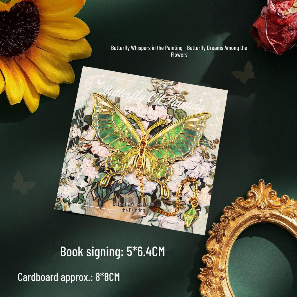 Vintage Butterfly Metal Bookmark: Creative and Elegant Back-to-School Souvenir