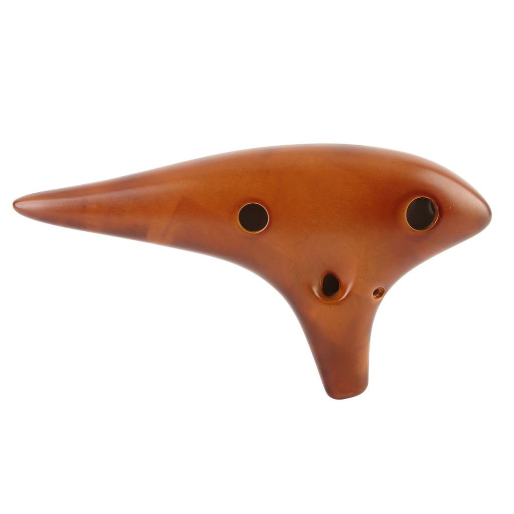 Ocarina 12 Hole Alto C Flute Wind Instrument Natural Sound Easy To Learn Early Childhood Education