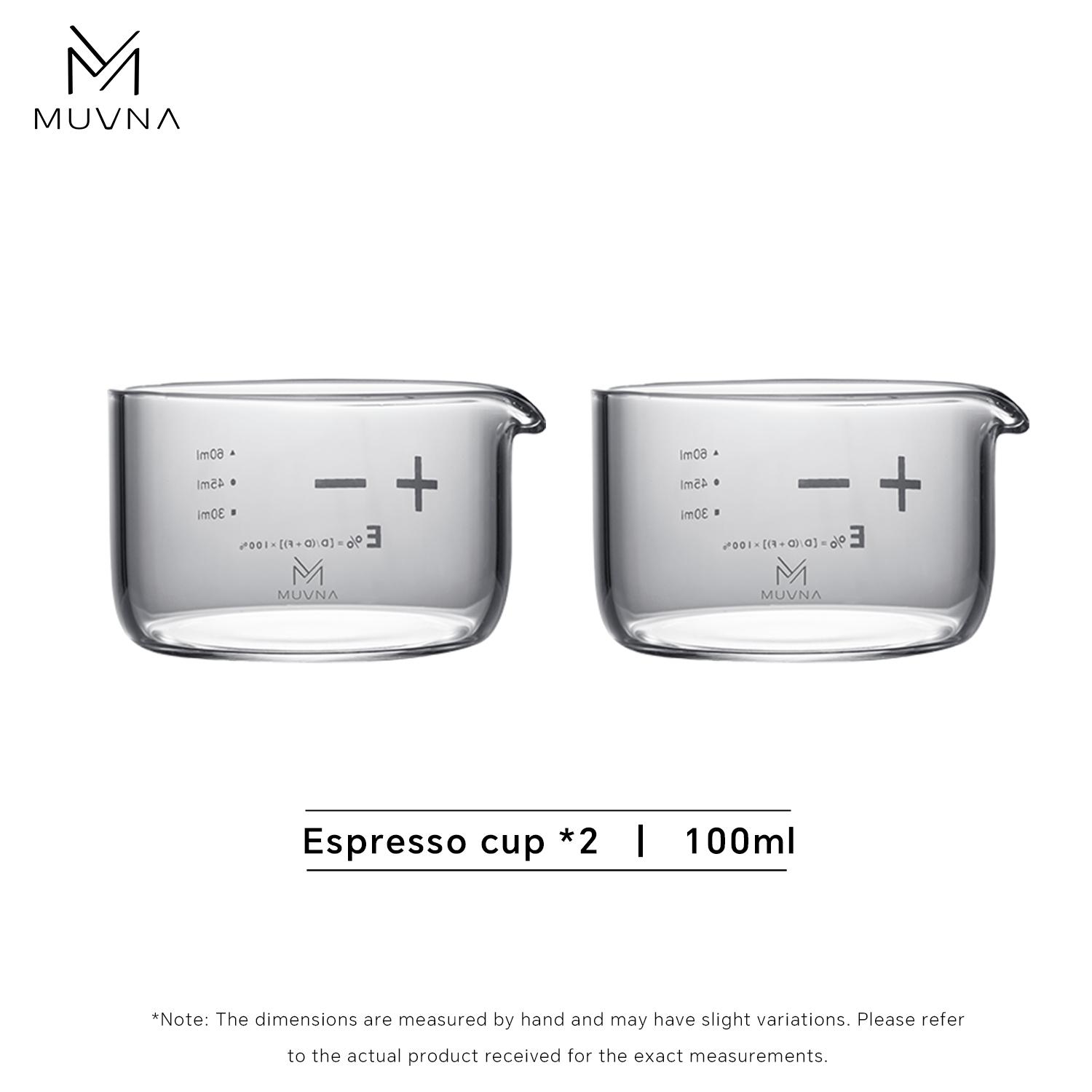 

MUVNA Starry Rain Espresso Shot Glass-60ml Measuring Cup,Heat-Resistant Borosilicate Glass for Coffee&Bartending Barista Tools