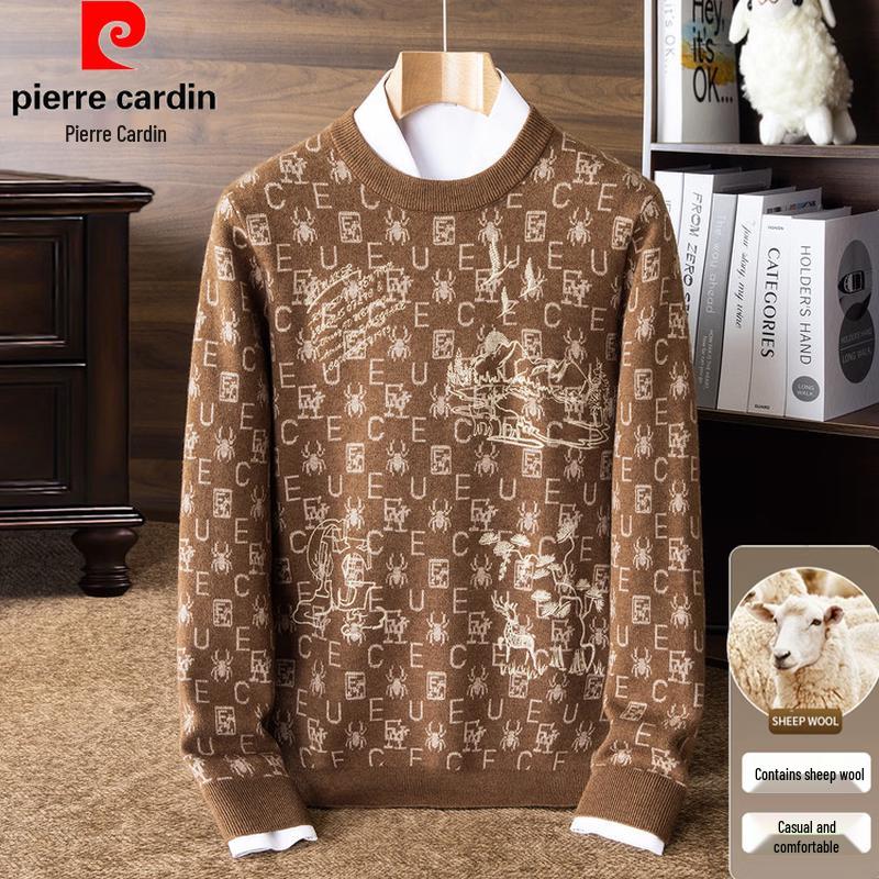Pierre Cardin Men's Jacquard Knit Sweater