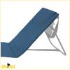 Foldable beach lounger, garden, tourist, bag cushion, light denim