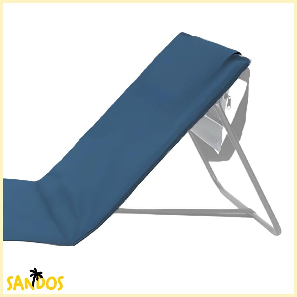 Foldable beach lounger, garden, tourist, bag cushion, light denim