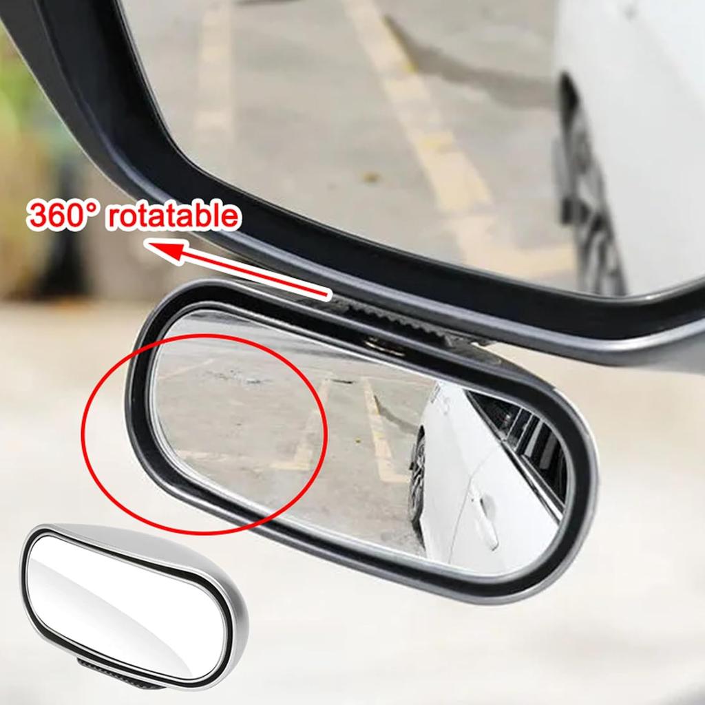 Blind Spot Mirror For Cars And Trucks, Adjustable Rectangular Convex Wide Angle Rear View Mirror
