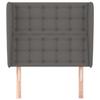 VidaXL Headboard with Ears Grey 103x23x118-128 Cm Faux Leather3118044