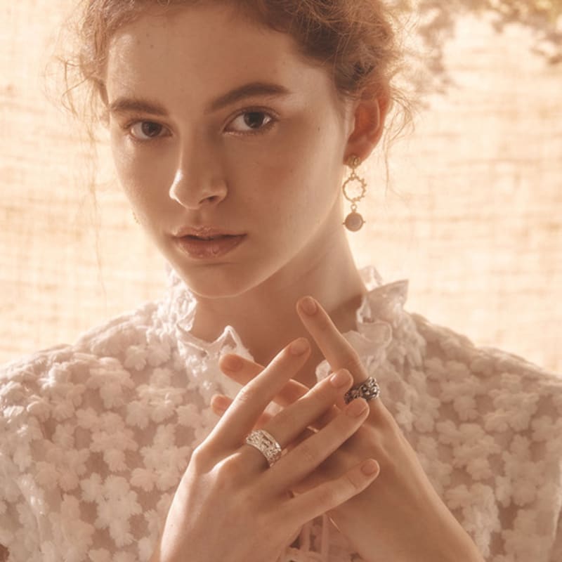 IRIS Forest Bold Silver Ring _05
