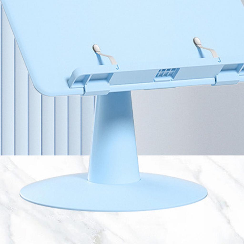 Book Reading Stand Regulable Foldable Multi Purpose Desk Book Stand Book Holder for Kids Sky Blue
