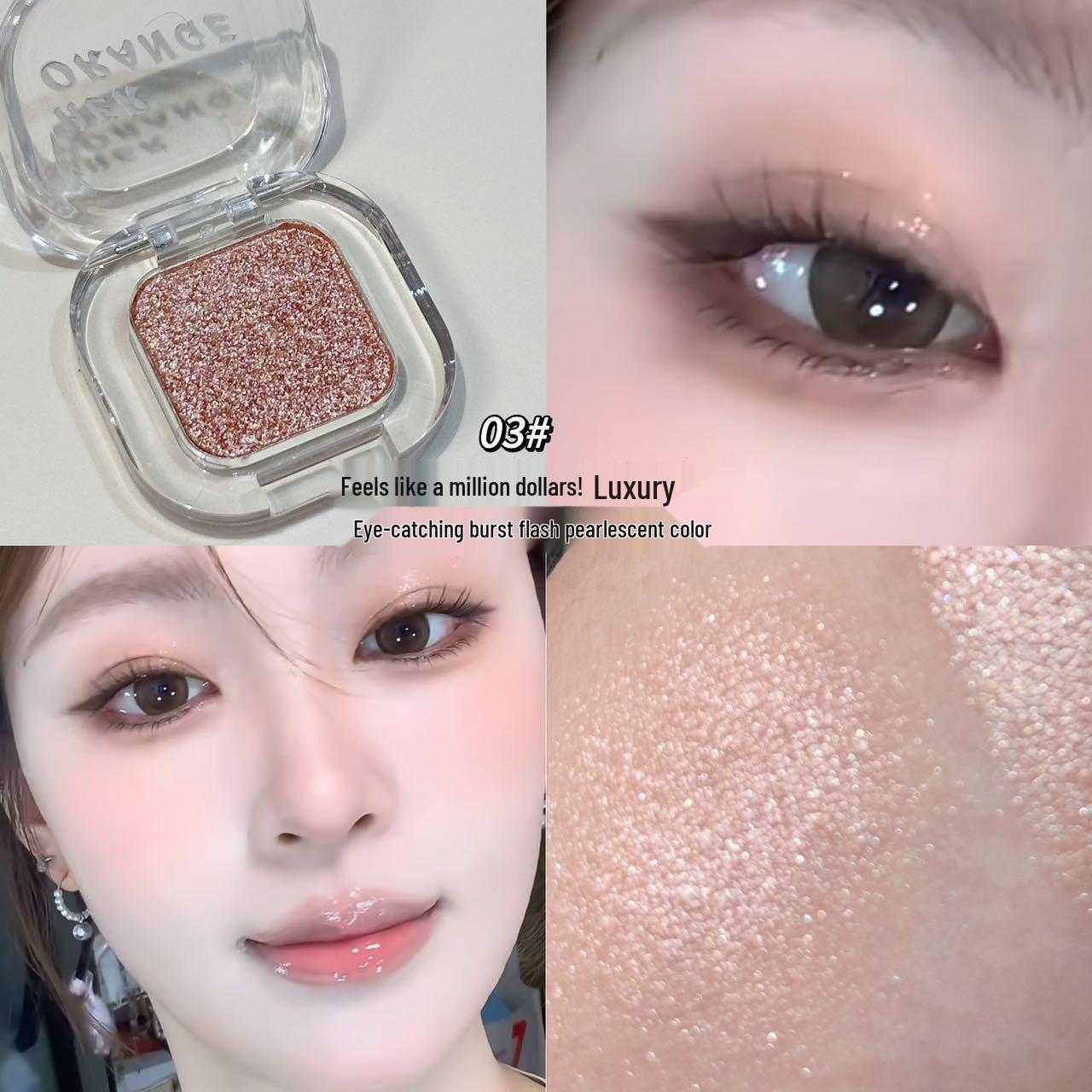 HERORANGE Little White Flower Shimmering & Matte Multi-use Eyeshadow Palette 2g