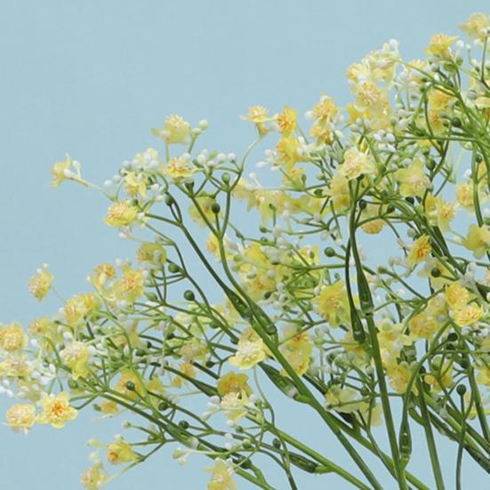 Artificial Flower Bouquet Silk Faux Floral Arrangement for Wedding Home Decor Lifelike Fluffy