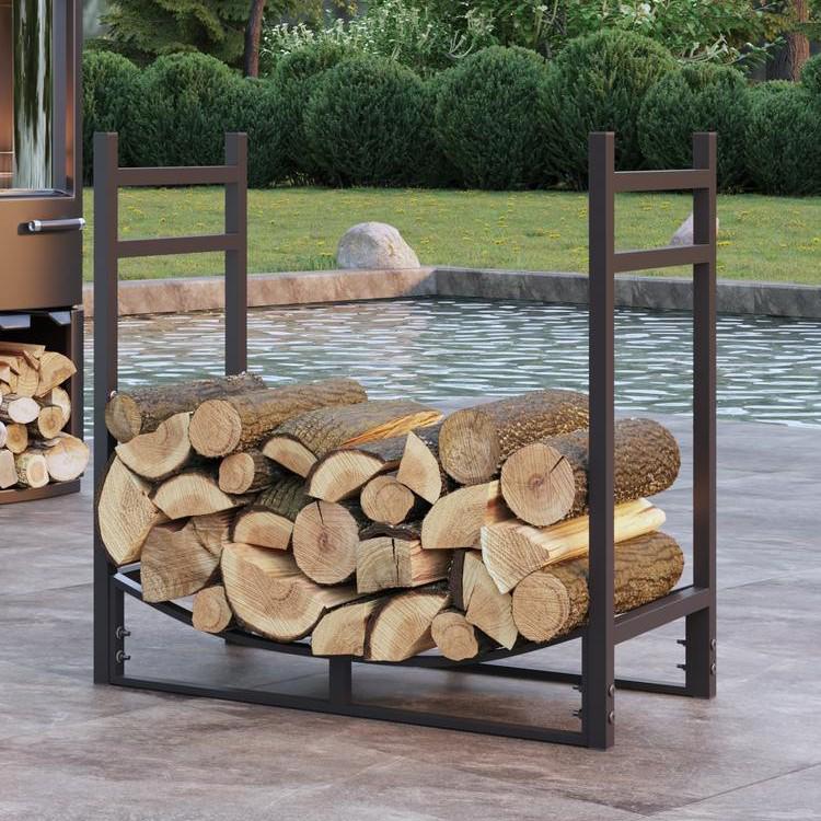 Outdoor Camping and Indoor Firewood Storage Rack