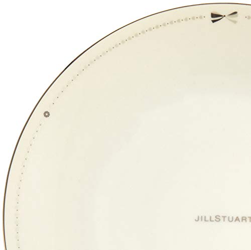 JILL STUART Plate Set, White, Ribbon Pattern, Cute and Stylish, Serves 5, 6-Piece Set, Made in Japan, Gift Boxed, 41635-33358