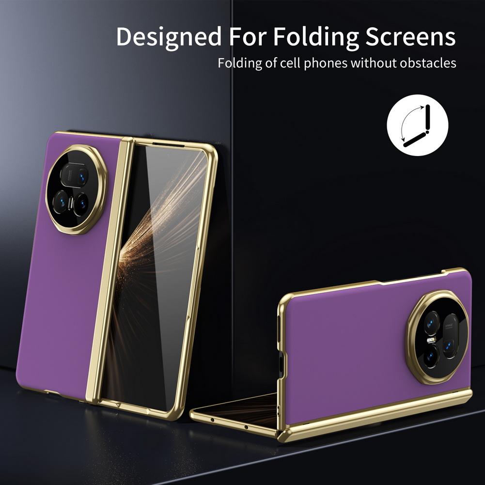 AG Frosted Backplate Vacuum Plated Bezel Spring Hinge Glass Protector Case For Honor Magic V5 MAGIC V3 Camera Protection Cover