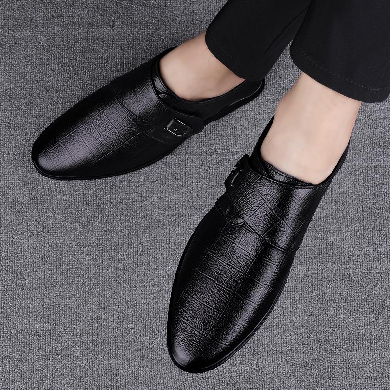 Herrenschuhe Slipper Lässig Mode Herren Business Schuhe für Herren Party Outdoor Schwarz Leder Loafer Sapato Social Masculino