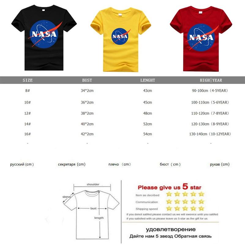 Klasické dětské tričko s motivem astronauta NASA a stylovým kulatým výstřihem
