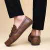 2025 Quasten Penny Loafer Herren Freizeitschuhe Atmungsaktive Herren Mokassins Leder Slipper Flache Leichte Herren Fahrschuhe