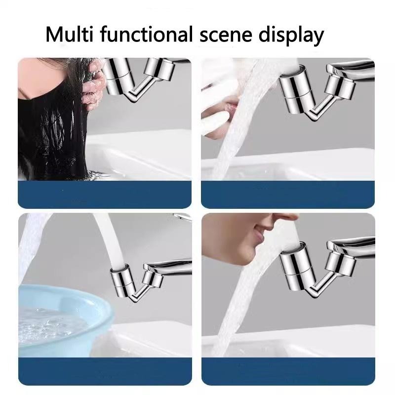 720 Degree Universal Tap Aerator Splash-proof Swivel Water Saving ABS Plastic Faucet Spray Head Wash Basin Tap Extender Adapter