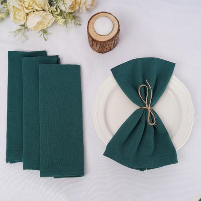 12 Stück Tischdecke Servietten Baumwolle Langlebig 30x45cm Stoff Wiederverwendbar Einheitliche Farbe Für Küche Esstisch Ostern Hochzeit Dekoration