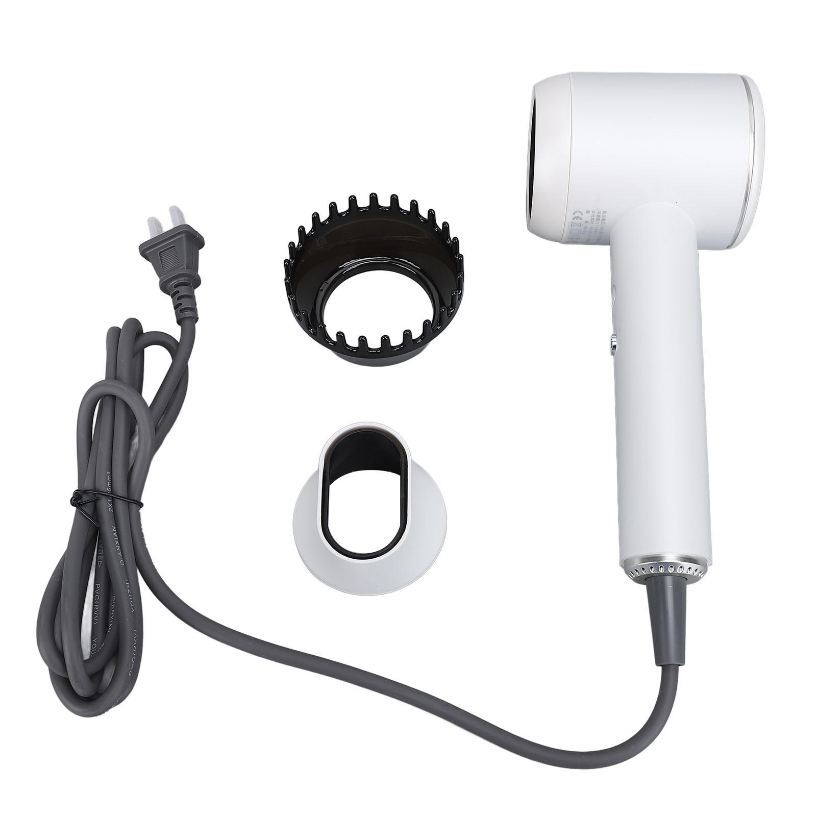 

Фен для волос Высокоскоростной, быстрой сушки, мощный, 1300 Вт, интеллектуальный, отрицательный ион, портативный фен для волос белый