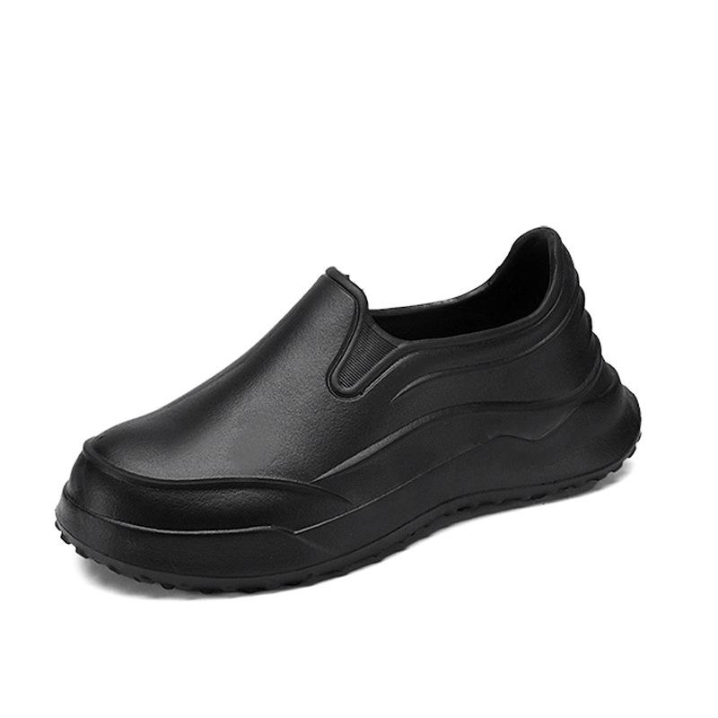 Men's Non-Slip Waterproof Chef Shoes - Oil-Proof, Wear-Resistant, Soft Sole, Ideal for Kitchen, Hotels, Work, Comfortable.