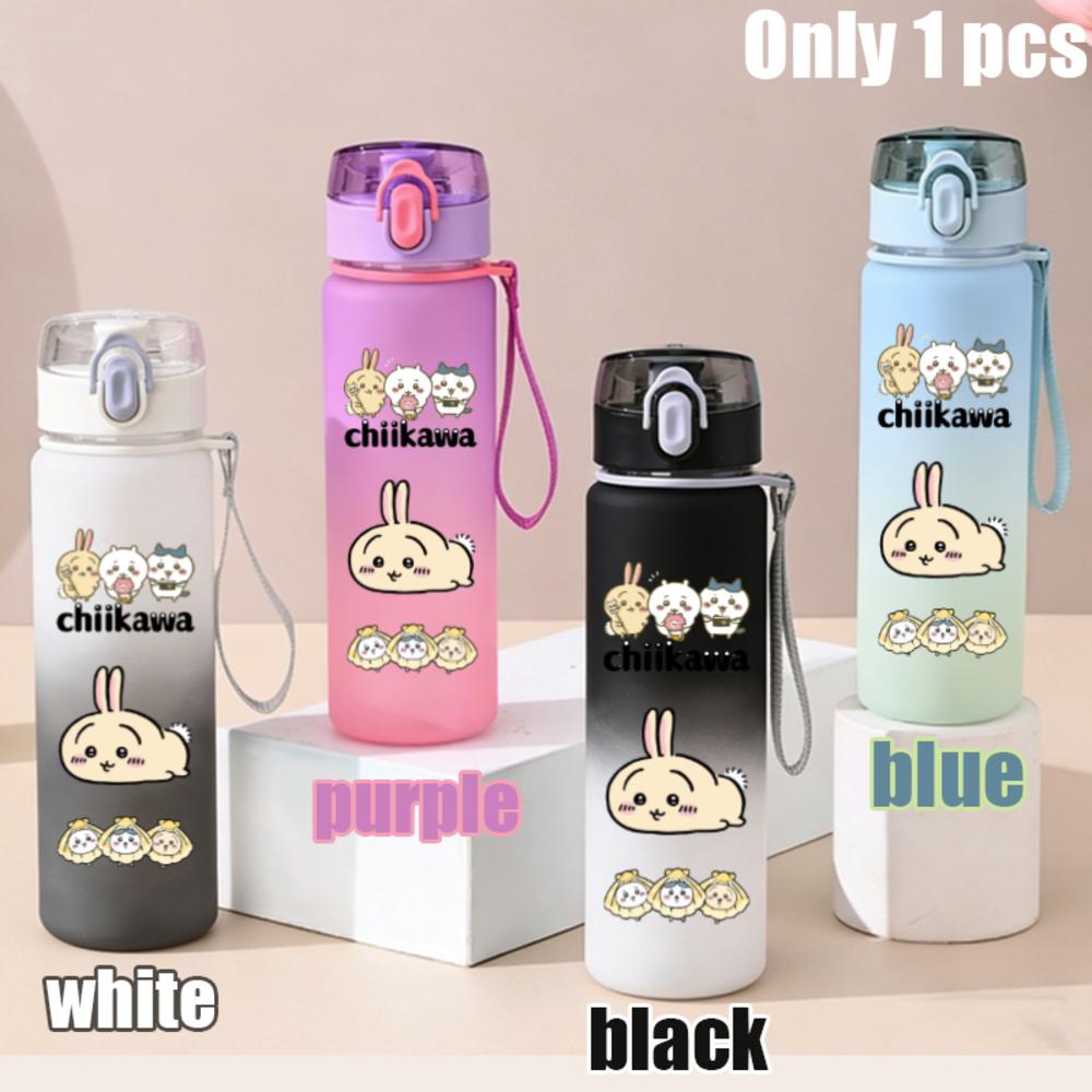 550ml Nanka Chiisakute Kawaii Yatsu School Drink Bottle Usagi Chiikawa Hachiware Plastic Gradient Color Water Cup Gourde Gift