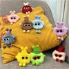 Cute Pompom Monster Toys Pendant Keychain Fluffy Plush Doll Charms Keyring Backpack Ornaments Car Trinket Key Holder Accessories