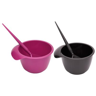 2 buc/set Set de boluri de perie de vopsea de păr din plastic pentru salonul de instrumente antistatice pentru vopsirea părului
