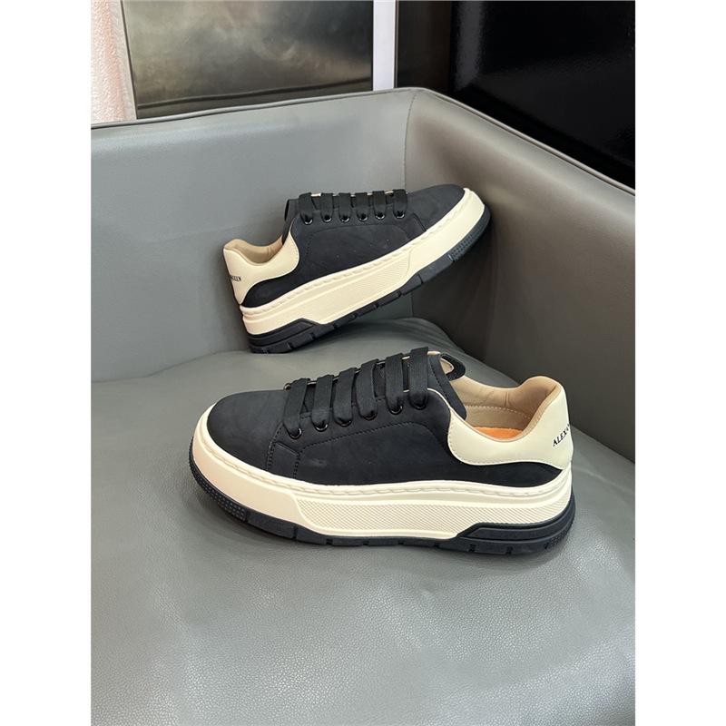 Scarpe con plateau autunnali nuove leggere sportive casual scarpe da ginnastica retrò pelle dl
