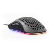 Arozzi Favo Grau Gaming Waben 7 RGB Maus, Leichtgewicht, Design, Tasten, Beleuchtung, AZ-FAVO-BKGY (grau)