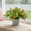 Yousheng Potted Artificial Flower Spring Fake Wildflowers In Vase Small Realistic Faux Flower Decor for Wedding Bouquets Party